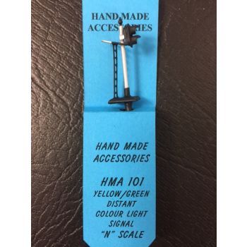 Hand Made Accessories - HMA101 Yellow / Green Distant Colour Light Signal - N Scale