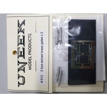 Uneek - U613 3ft Etched Brass Gates - HO Scale