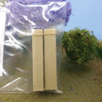 All Scale Scenics - ASSH0001 Chimneys ( 2 pack) No Fire Box - HO Scale