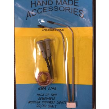 Hand Made Accessories - HMA2146 Removable Highway Lights x 2 - HO / OO Scale