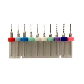 Ickysticky - 550104 Tungsten Micro Drill Bit Set 0.3-1.2mm - 10 piece
