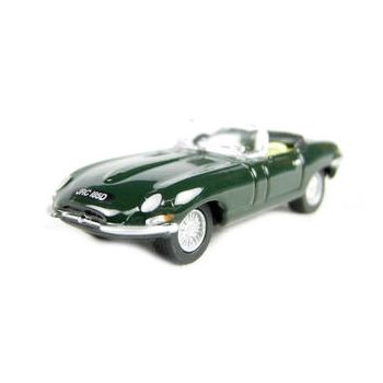 Oxford Diecast - 76ETYP001 Jaguar E-Type Series 1 Roadster (British Racing Green) - OO Scale