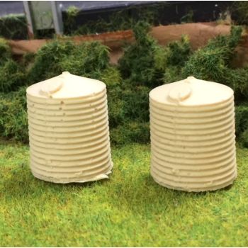 All Scale Scenics - 0002 Water Tanks x 2 - HO/OO Scale