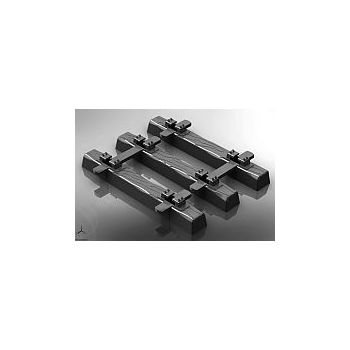 AusRail - Sleepers - Black (24 per pack) - G Scale