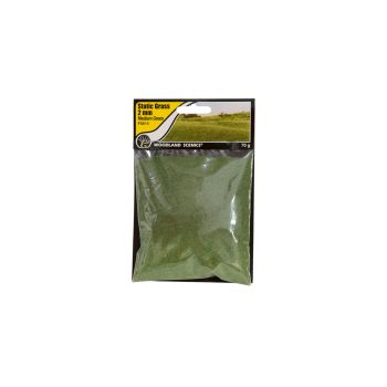 Woodland Scenics - FS614 Static Grass Medium Green 2mm