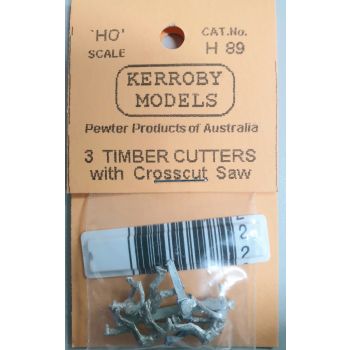 Kerroby Pewter Models - H89 Timber Cutters (3 Pieces) - HO Scale