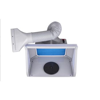 HSeng - HS-E550BLK Spray Booth W/Led Light 55Cm Dual Fans 