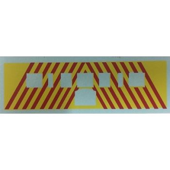 Signs of All Kinds - SOAK153 SAR 75 Class Brill Railcar - Front Safety Stripes Decals