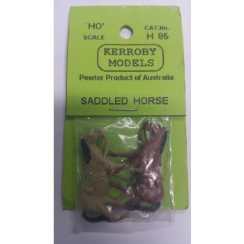 Kerroby Pewter Models Saddled Horses