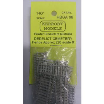 Kerroby Pewter Models Derelict Picket Fence