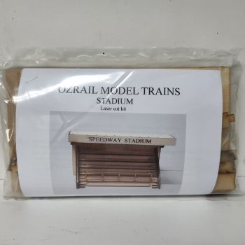 Ozrail Model Trains Pty Ltd - OZRALC16 Speedway Stadium Grandstand Laser Kit - Slot Car 1/32 Scale