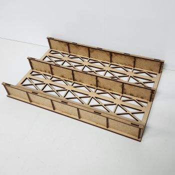 Ozrail Model Trains Pty Ltd  - OZRALC29 Double Steel Bridge Lasercut Kit  - HO Scale