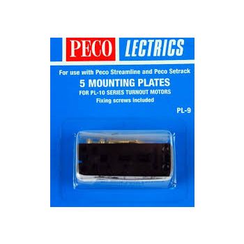 Peco -  PL9 Mounting Plates for use with PL-10 - 5 Pack