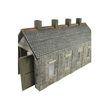 Metcalfe - PO332 Single Track Engine Shed Stone Built - OO/HO Scale
