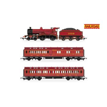 Hornby - R30377 RailRoad: Midland Railway - Class 4P Compound - 1009 - Train Pack - Era 3 - OO Scale