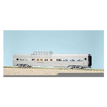 USA Trains - 31019 California Zephyr Vista Dome #4 - Stainless Steel - G Scale
