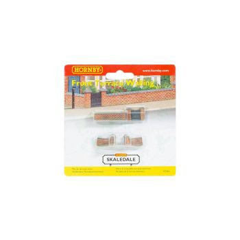 Hornby - R7354 Front and Left Hand Victorian Terrace House Garden Wall - OO Scale