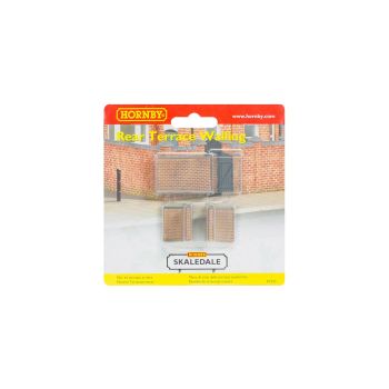 Hornby - R7355 Front and Right Hand Victorian Terrace House Garden Wall - OO Scale