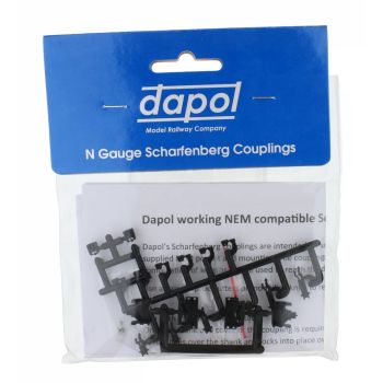Dapol - 2A-000-029 Scharfenberg Coupler 1 pair (makes short, medium or long) - N Scale