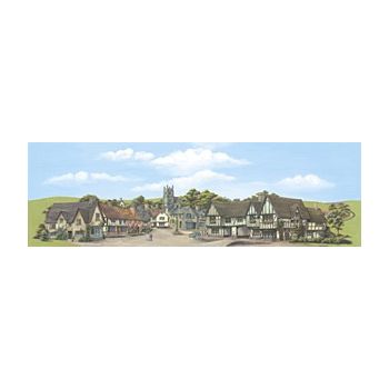 Peco - SK16 Backscene - Town Provincial (large)