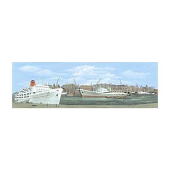 Peco - SK20 Backscene - Dock Centre (large)