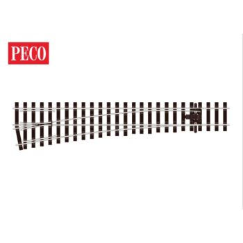 Peco - SL-E896 Turnout, Medium Radius, Left Hand - Gauge 1