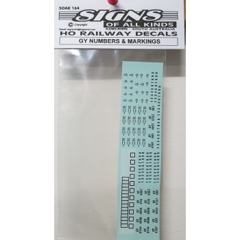 Signs of All Kinds - 164 Decals       