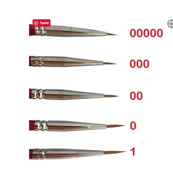  Ickysticky - 14001 Synthetic Detail Paint Brush Size 3/0