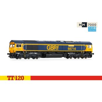 Hornby - TT3016TXSM GBRf, Class 66, Co-Co, 66714 'Cromer Lifeboat' Digital - Era 11 (Sound Fitted) - TT Scale