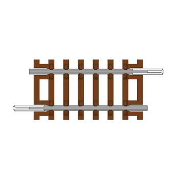 Hornby - TT8011 Quarter Straight Track 41.5mm - TT Scale