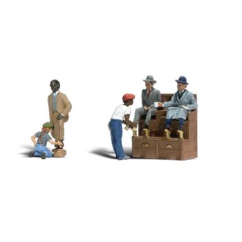 Woodland Scenics - A2176 - Shoe Shiners - N Scale 