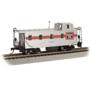 Bachmann - 14001 Streamlined Caboose With Offset Cupola - Burlington #13530 - HO Scale