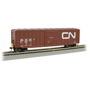 Bachmann - 14903 50' Outside Braced Box Car with Flashing End Of Train Device - CANADIAN NATIONAL - HO Scale