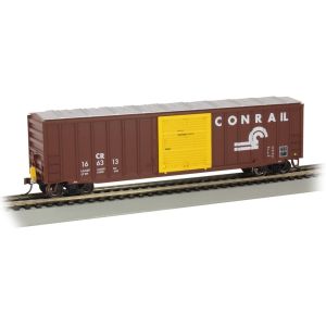 Bachmann - 14907 50' Outside Braced Box Car with Flashing End Of Train Device - CONRAIL #166313 - HO Scale