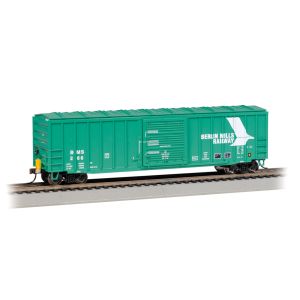 Bachmann - 14911 50' Outside Braced Box Car with Flashing End of Train Device - Berlin Mills Railway #266 - HO Scale