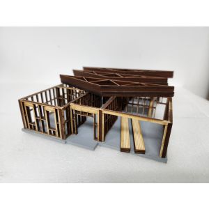 Ozrail Model Trains Pty Ltd - OZRALC15 Modern House under Construction - HO Scale