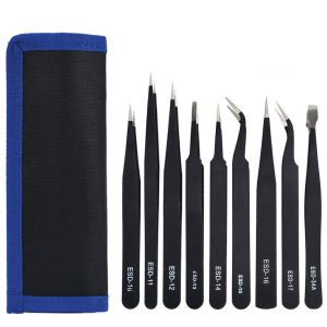 Ickysticky - 560302 Precision Tweezer Set - 9 Piece