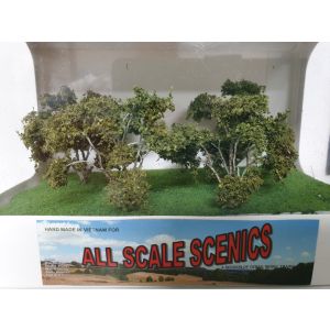 All Scale Scenics - 70417A Snow Gum Tree With Olive Coloured Leaves - N Scale