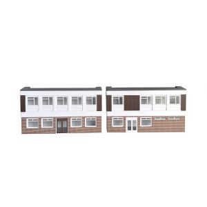 ATD Models - 13021 Low Relief 1970s Office Block Card Kit - TT Scale