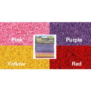 All Scale Scenics - 71061 Blossom Flowering Turf - Red, Pink, Purple, Yellow - Fine