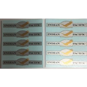 Signs of All Kinds - SOAK122 The New Indian Pacific Passenger Carriage Logo Decals