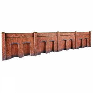 Metcalfe - PO244 - Retaining Wall in Red Brick - HO/OO Scale 