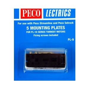 Peco -  PL9 Mounting Plates for use with PL-10 - 5 Pack