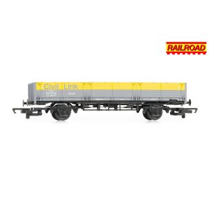 Hornby - R60230 RailRoad Civil Link, 'ZDA' 45 Ton Open 'Squid' Wagon, 100065 - Era 8 - OO Scale