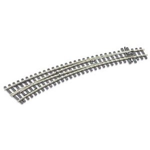 Peco - SL-E1487 Left Hand Curved Turnout - Code 75 - Electrofrog - HOm Scale