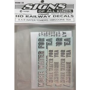 Signs of All Kinds - 33 Decals         