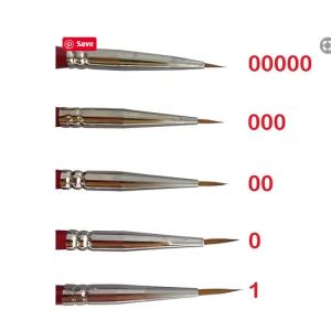 Ickysticky - 14004 Synthetic Detail Paint Brush Size 1