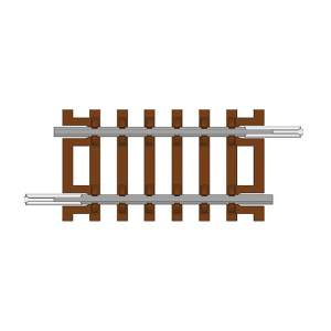 Hornby - TT8011 Quarter Straight Track 41.5mm - TT Scale
