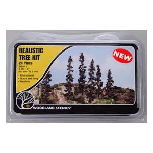 Woodland Scenics - Realistic Tree Kit - 24 Pines