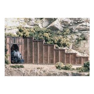 Woodland Scenics - 1160 Timber Retaining Wall - N Scale